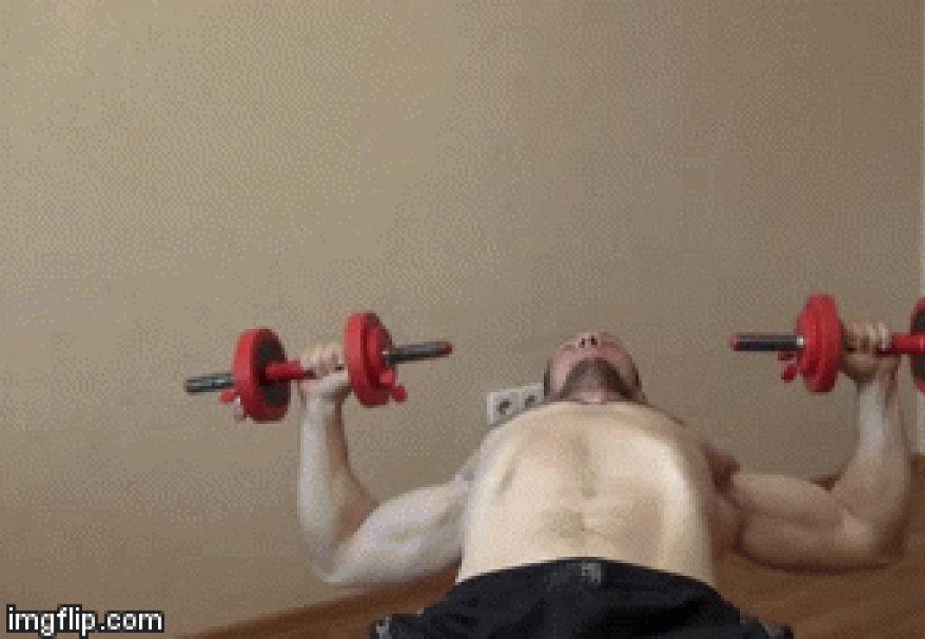 Exercises with dumbbells for men